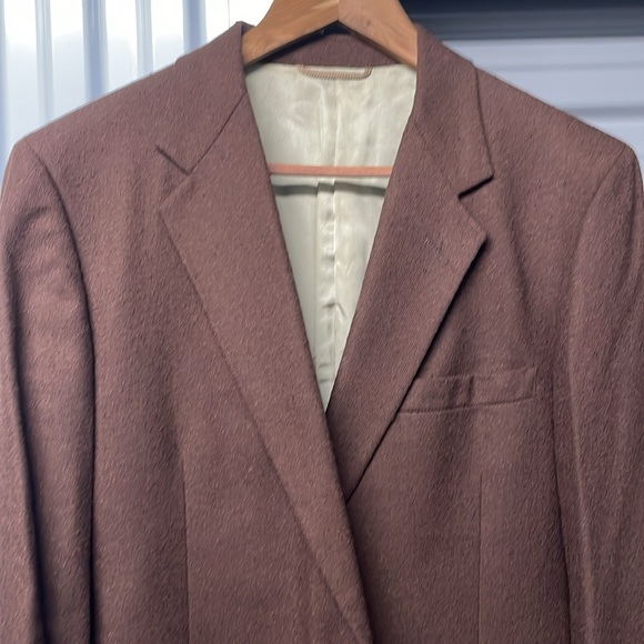 Pierre Cardin vintage chocolate brown jacket with original buttons.